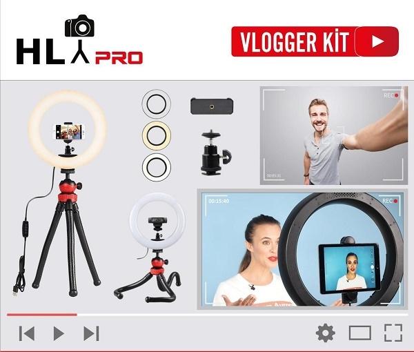 Hlypro Vlogger Kit Youtuber Ring Light Işık Seti