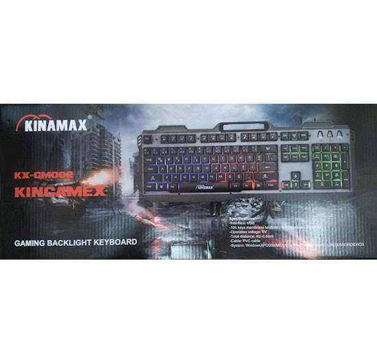 KINAMAX KX-GM002 Q Türkçe USB Gaming Led Işıklı Metal Klavye