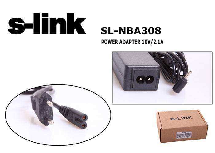 S-LINK SL-NBA308 19V 2.1A 2.5*0.7 Asus EEE Pc Netbook Adaptörü