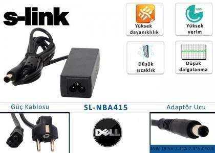 S-LINK SL-NBA415 19.5V 2.31A 7.4*5.0 Dell Notebook Adaptörü