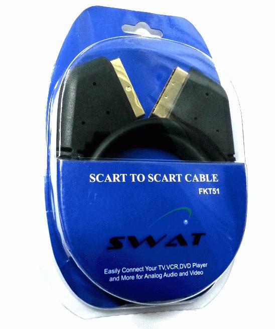 Swat FKT51 1.5 Metre Scart To Scart Kablo