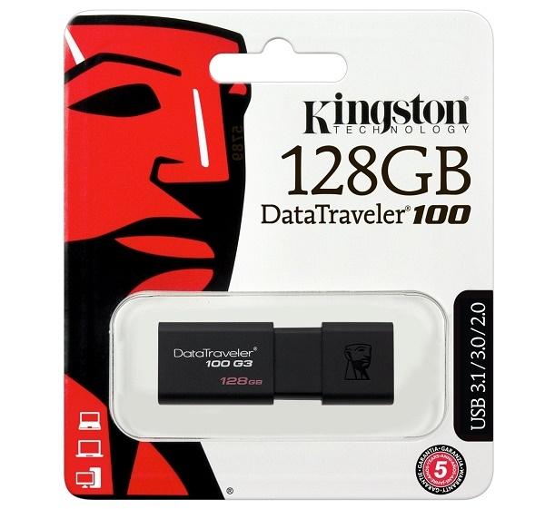 Kingston 128Gb DT100G3/128GB Usb 3.1/3.0/2.0 Flaş Bellek