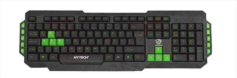 HYTECH HKM-58 GAMY PLUS Q Türkçe USB Yeşil Tuşlu Siyah Gaming Klavye