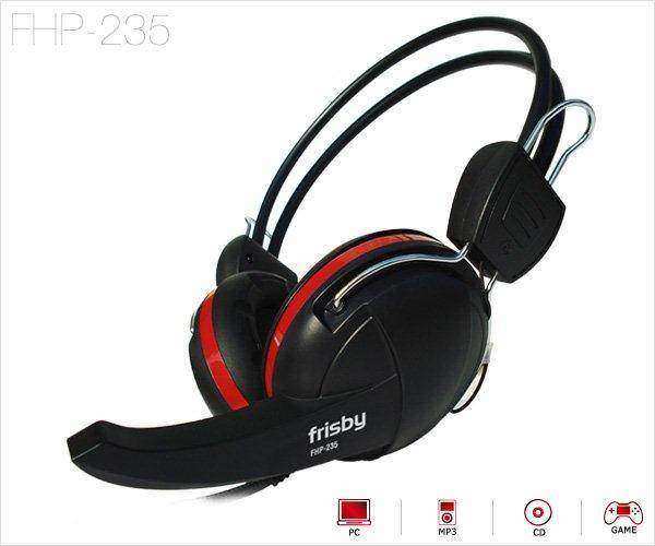 FRISBY FHP-235 Kablolu Siyah-Kırmızı Kulaküstü Kulaklık