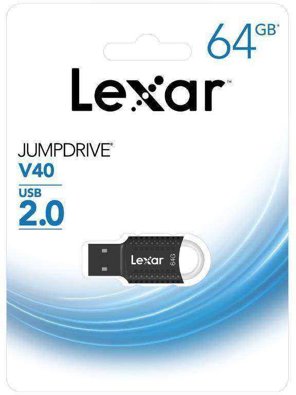 LEXAR LJDV40-64GAB JUMP DRIVE V40 64GB USB 2.0 USB Bellek