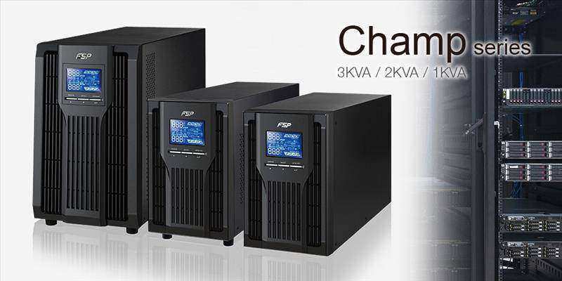 FSP CHAMP 3K Online (2700W) 3KVA 1/1 Faz ( 6x 12v 9AH Akü ) UPS