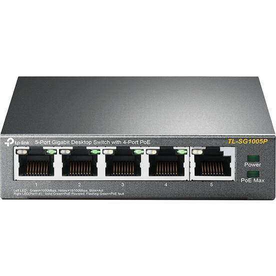 TP-LINK TL-SG1005P 5 Port 10/100/1000 Yönetilemez 4 Adet Poe 65W Switch