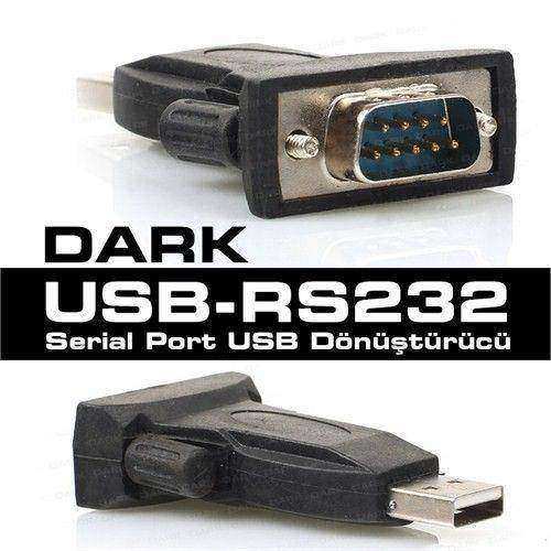 DARK DK-AC-USB2RS232 USB 2.0 Uyumlu RS232 Seri Port Dönüştürücü Soket