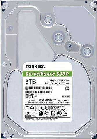 TOSHIBA HDWT380UZSVA S300 3.5 8TB 7200rpm 256mb SATA 7/24 Harddisk