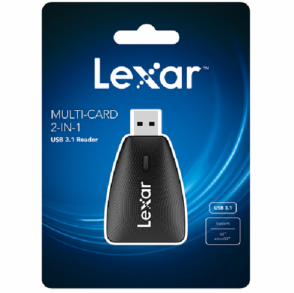 LEXAR MULTICAR D READER  Kart Okuyucu 2-IN-1 USB 3.1 (LRW450UB)