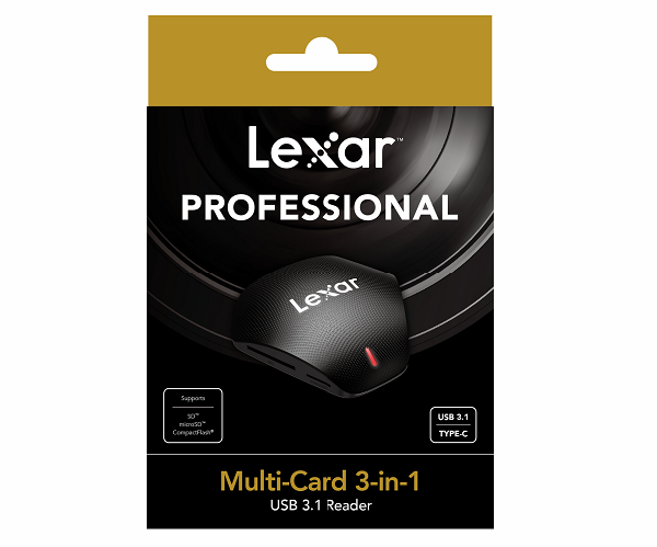 LEXAR PR O F.MULTI-C AR D 3-IN-1 USB 3.1 R EADER (LRW500URB)