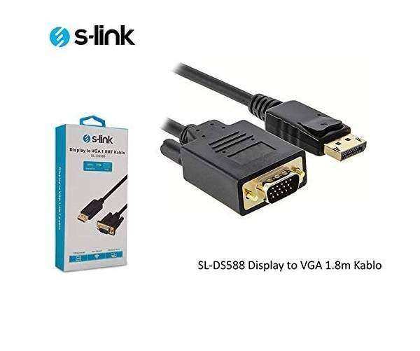S-LINK SL-DS588 1.8 Mt Display to VGA Çevirici Kablo