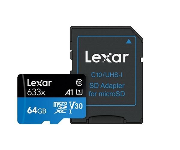 Lexar 64Gb 100Mb/s 633x Micro Sd Hafıza Kartı NLSDMI64GBB633A
