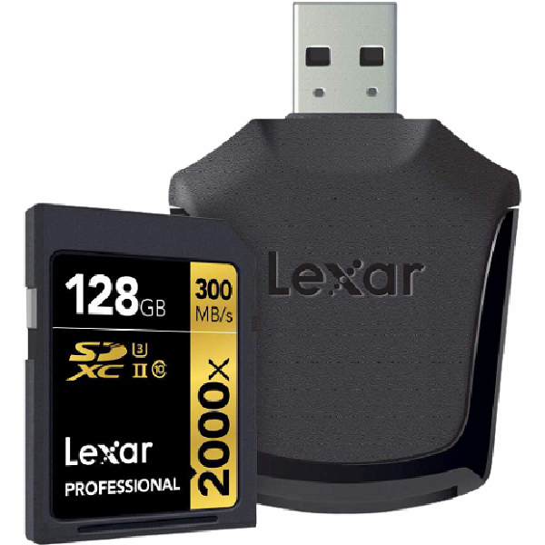 Lexar 128Gb 300Mb/s 2000X USB 3.0 Sd Hafıza Kartı LSD128CRBEU2000R